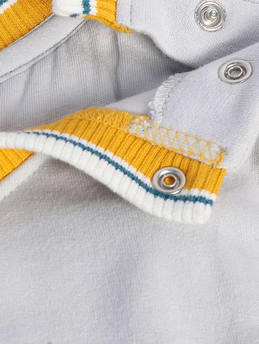 grey cotton blend front print sweatshirt - 21183486 -  Standard Image - 4