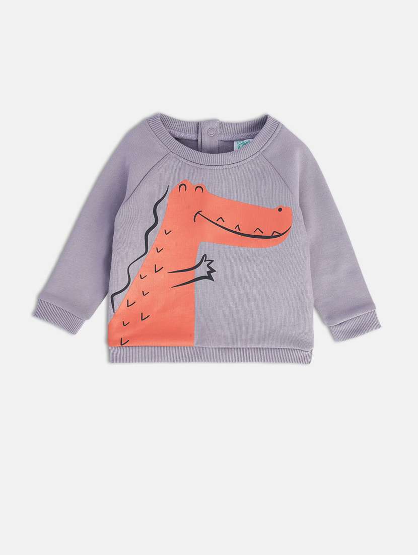 round neck long sleeves sweatshirts - 21183497 - Standard Image - 1