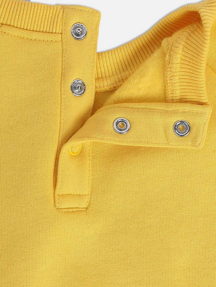 yellow polycotton front print sweatshirt - 21183498 - Standard Image - 4