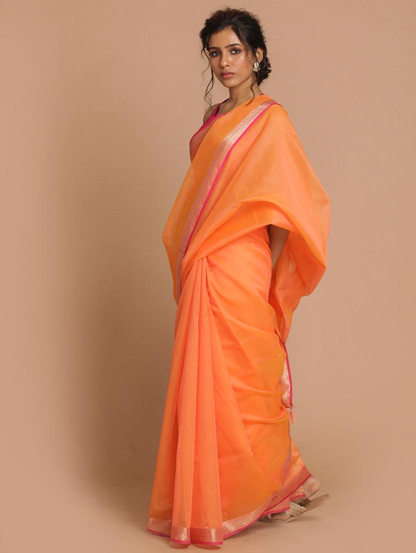 women solid plain saree - 21185242 -  Standard Image - 1