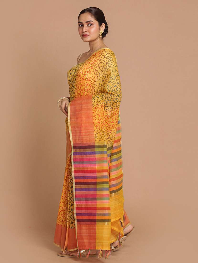 women handloom saree with blouse - 21185258 -  Standard Image - 1