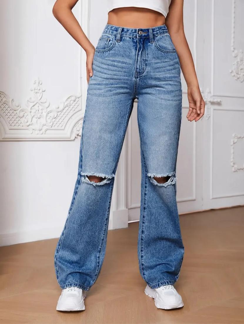 women blue denim jeans - 21185502 -  Standard Image - 1