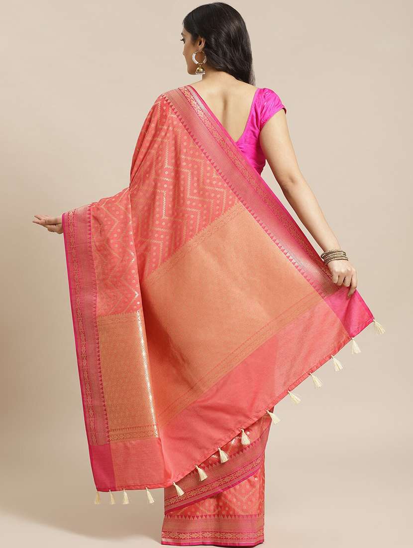 women self design bordered saree with blouse - 21185513 - Standard Image - 1