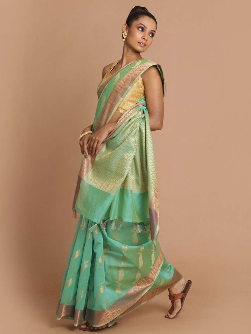 women self design banarasi saree with blouse - 21185515 -  Standard Image - 1