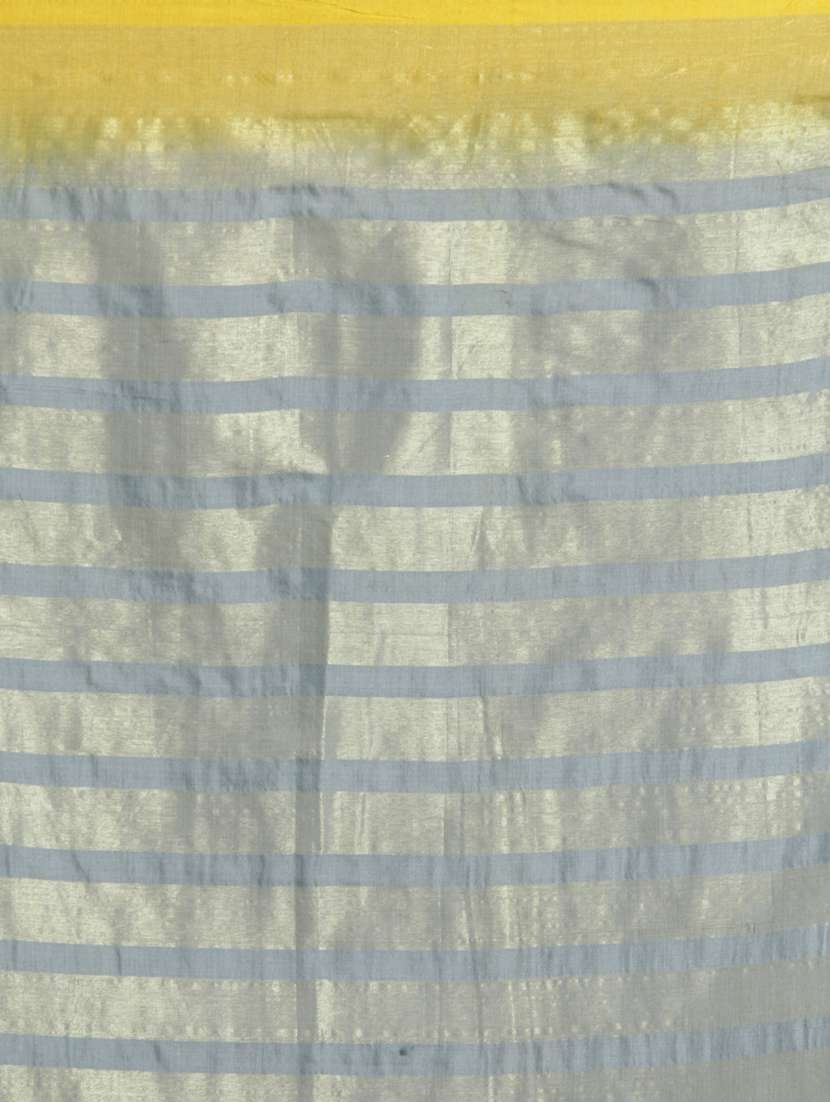 women grey striped saree with blouse - 21185518 - Standard Image - 4