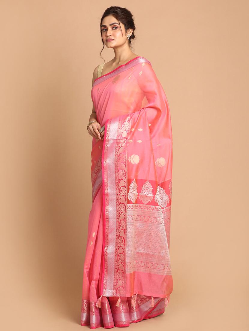 women self design bordered saree with blouse - 21185572 -  Standard Image - 1