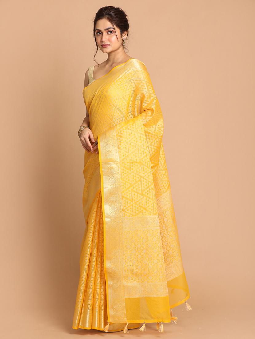 women self design banarasi saree with blouse - 21185580 -  Standard Image - 1
