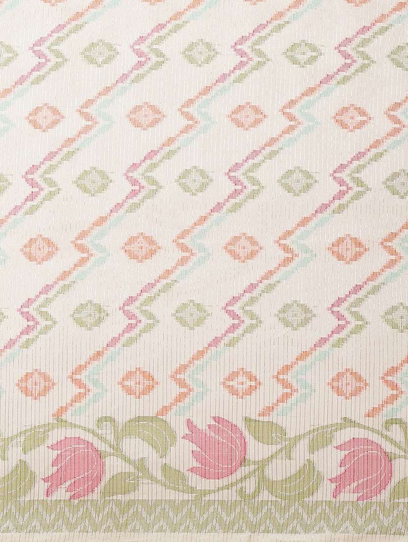 women self design handloom saree with blouse - 21185593 -  Standard Image - 4