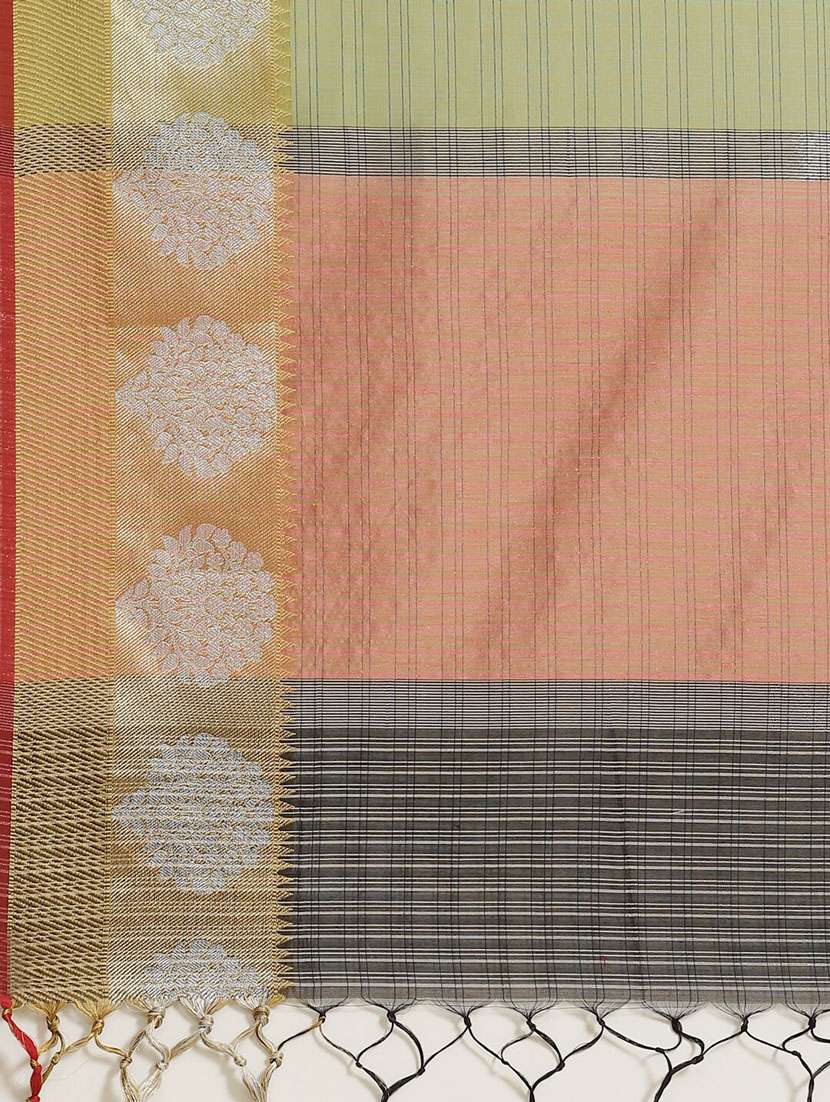 women self design bordered saree with blouse - 21185632 -  Standard Image - 4