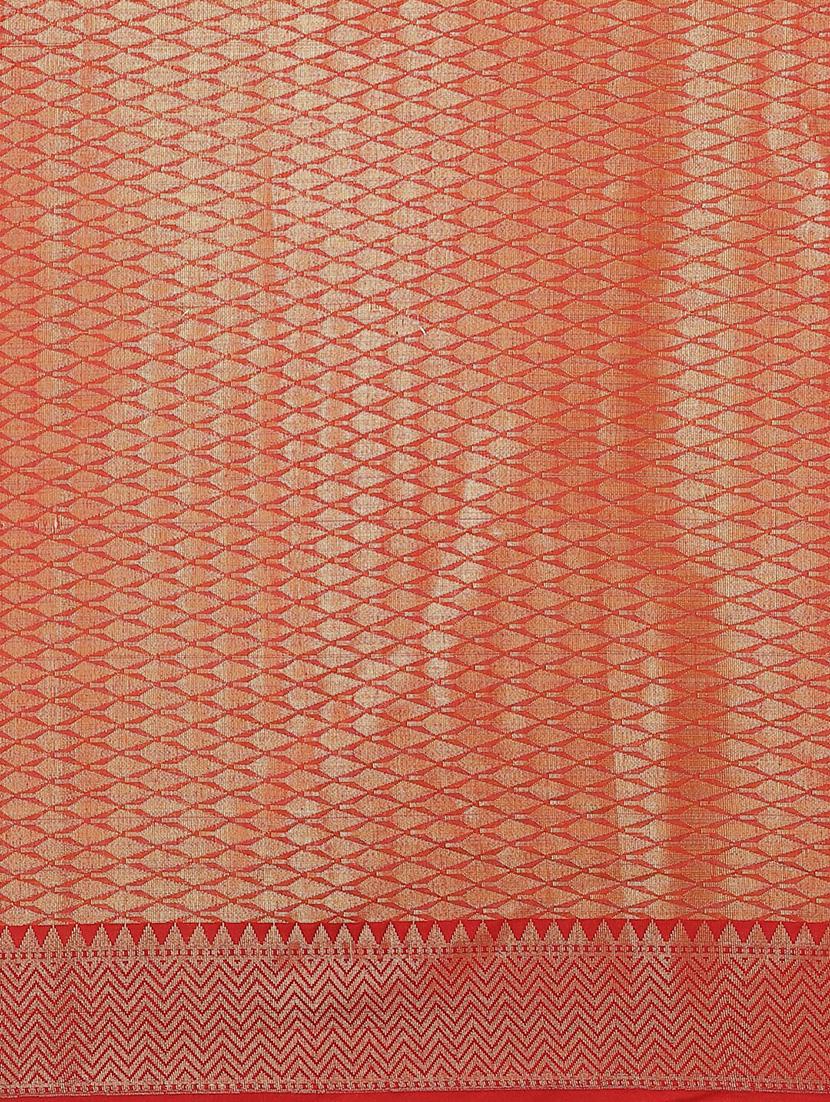self design banarasi saree with blouse - 21185683 - Standard Image - 4