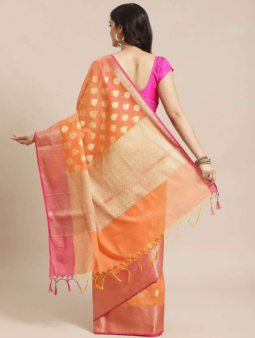 women self design bordered saree with blouse - 21185697 -  Standard Image - 1