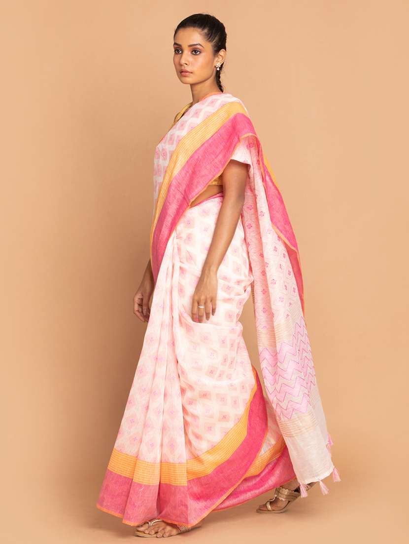 women self design handloom saree with blouse - 21185766 -  Standard Image - 1