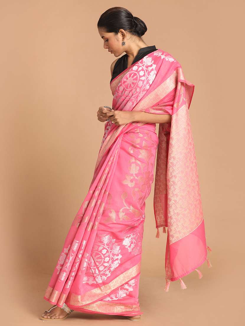 women self design bordered saree with blouse - 21185787 - Standard Image - 1