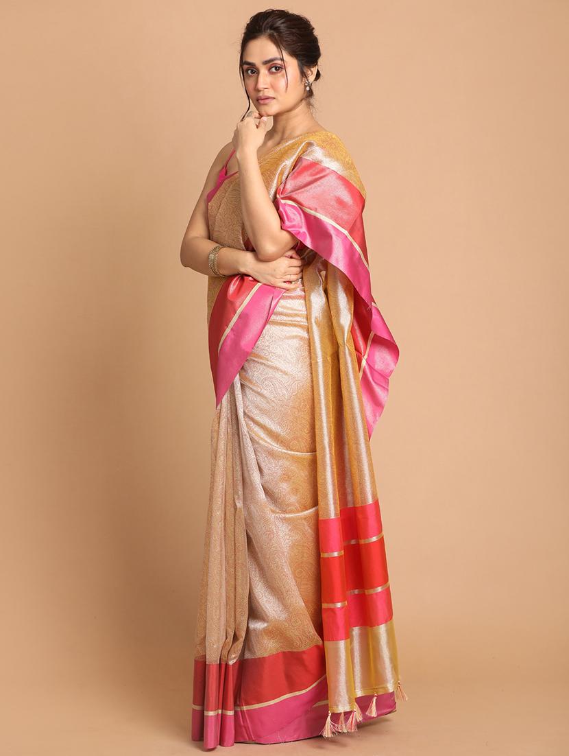 women self design bordered saree with blouse - 21185820 - Standard Image - 1
