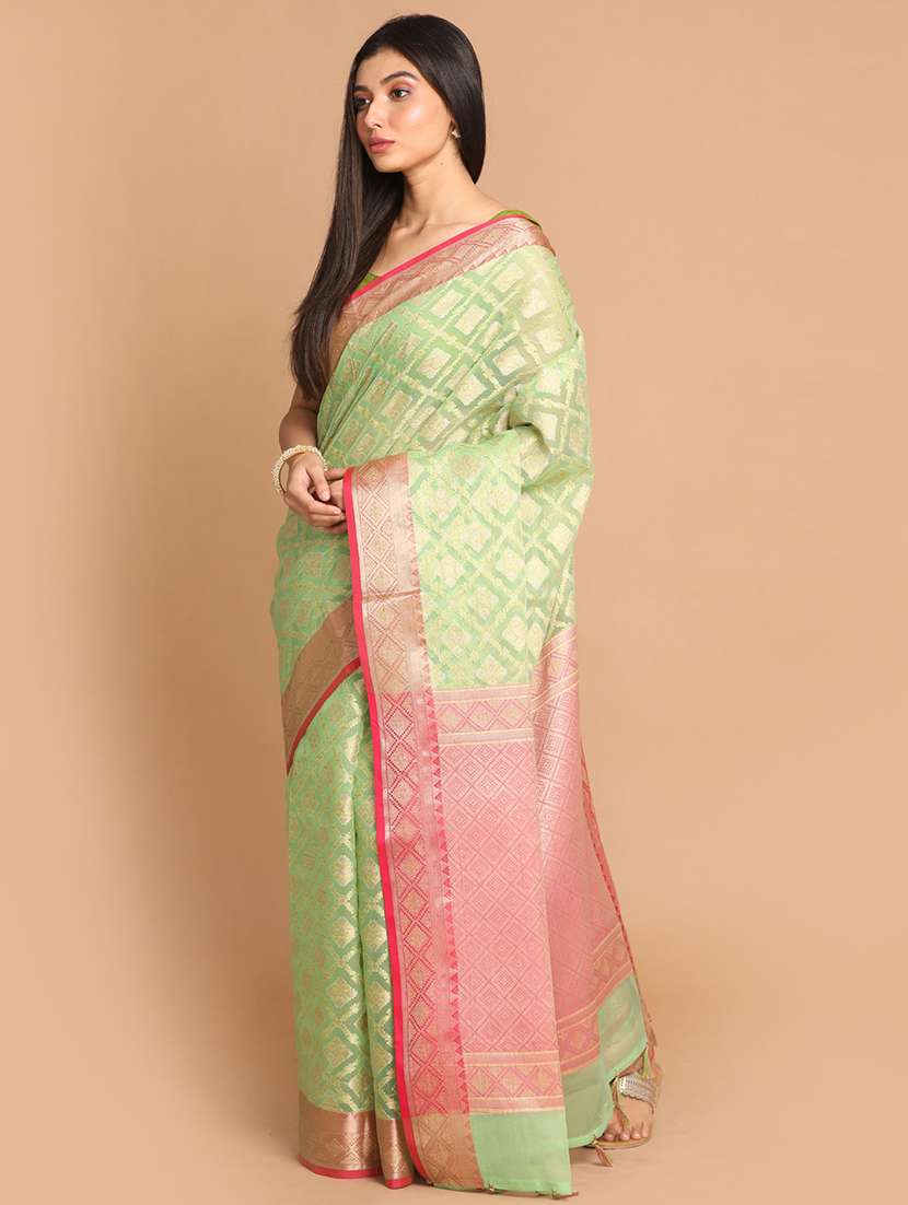 women self design banarasi saree with blouse - 21185827 - Standard Image - 1