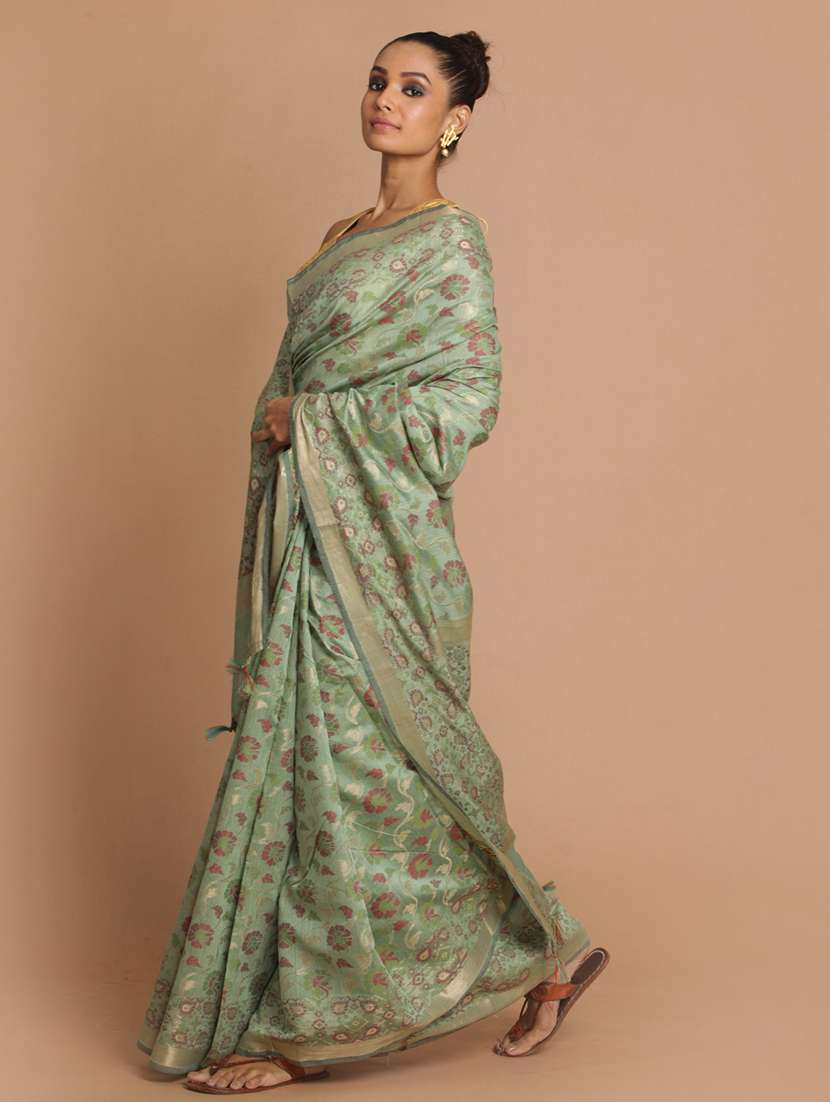 women self design bordered saree with blouse - 21185829 - Standard Image - 1