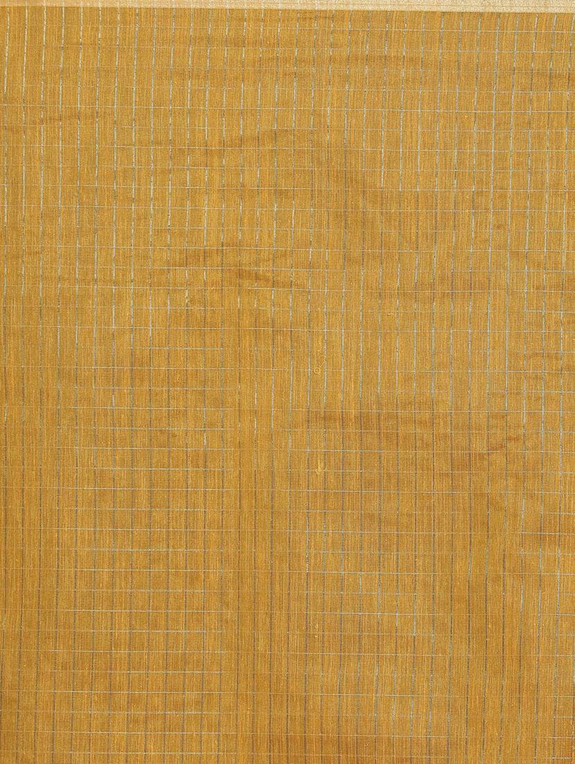 women checkered handloom saree with blouse - 21185865 - Standard Image - 4