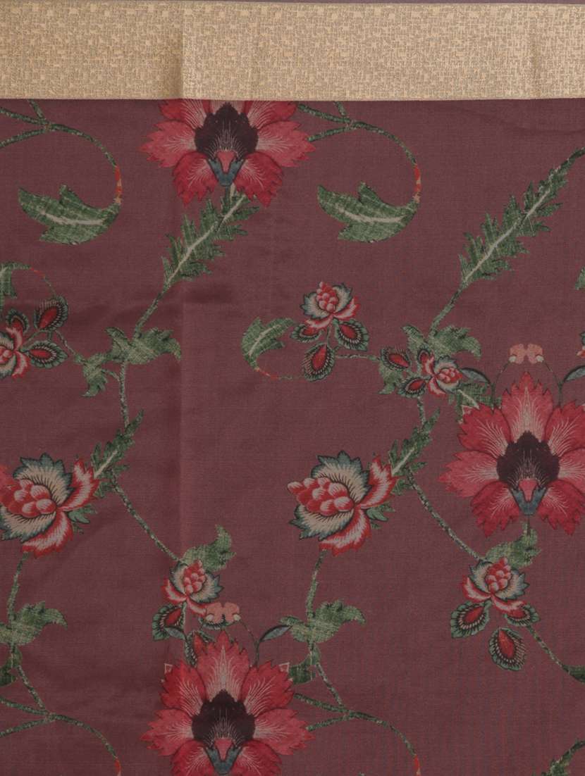 women printed saree with blouse - 21185950 -  Standard Image - 4