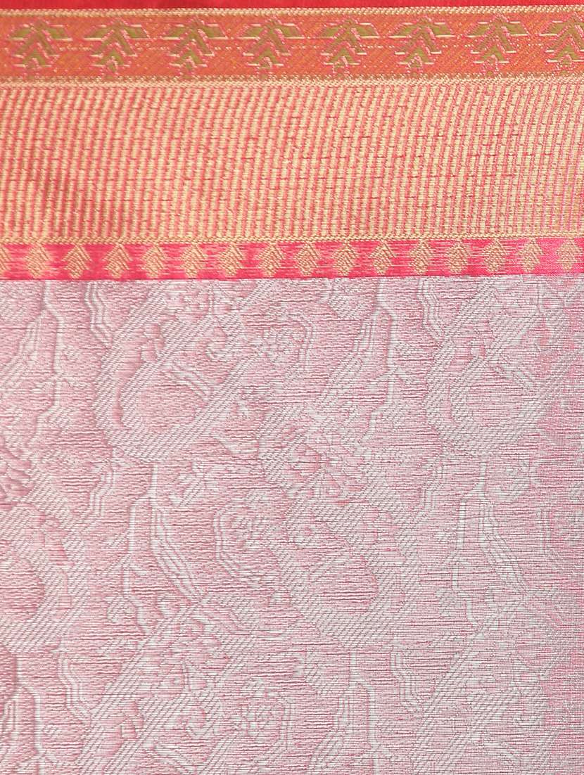 women self design banarasi saree with blouse - 21185996 -  Standard Image - 4