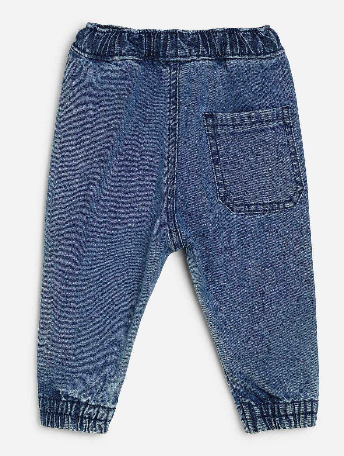 blue cotton blend plain jean - 21186174 -  Standard Image - 1