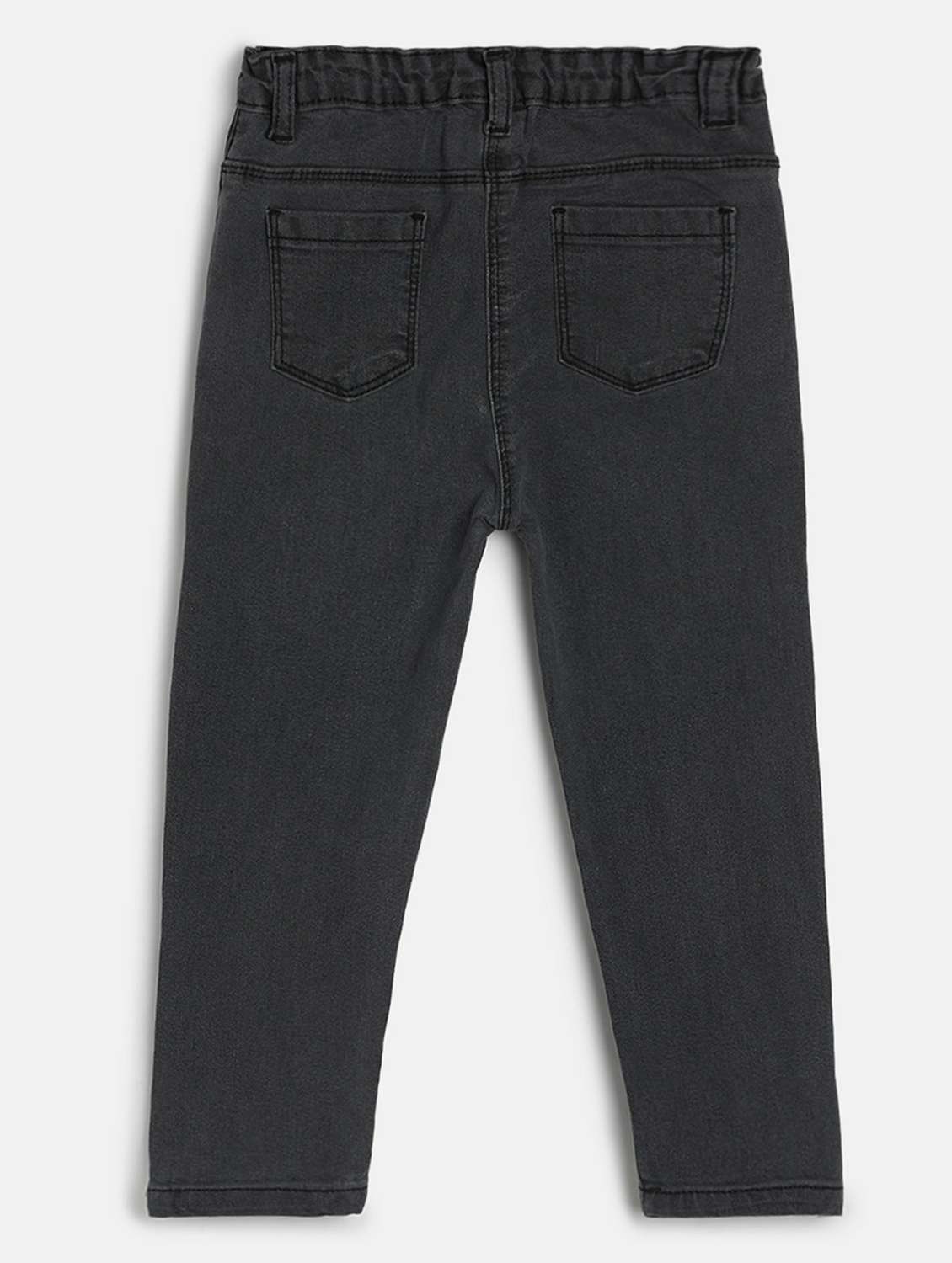charcoal cotton blend plain jean - 21186360 -  Standard Image - 1