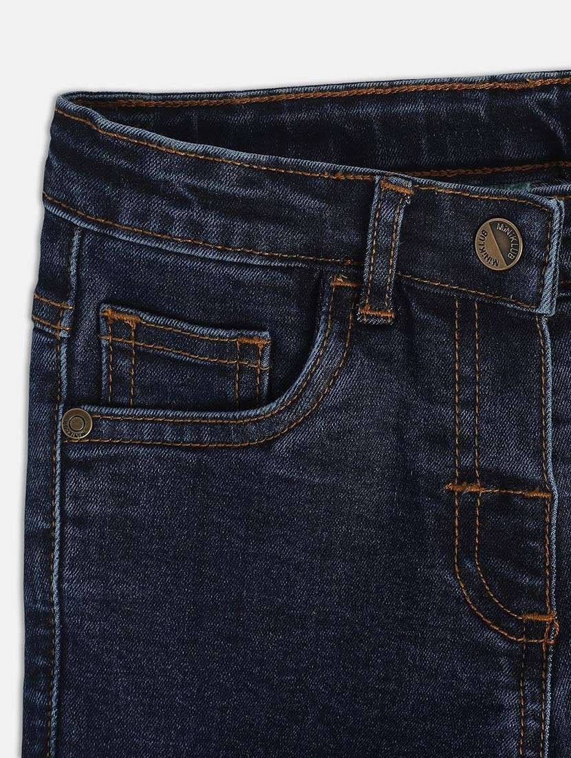 blue cotton blend jean - 21186366 - Standard Image - 4