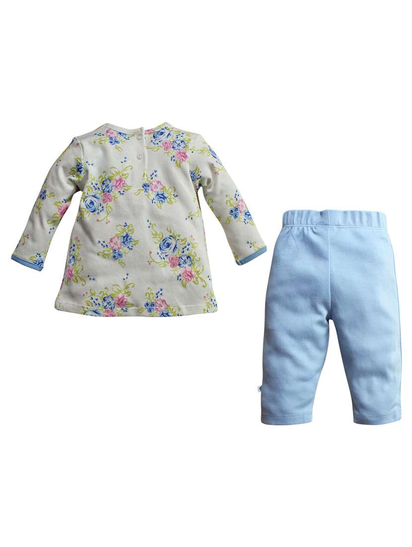 girls round neck printed full length set - 21186912 - Standard Image - 1
