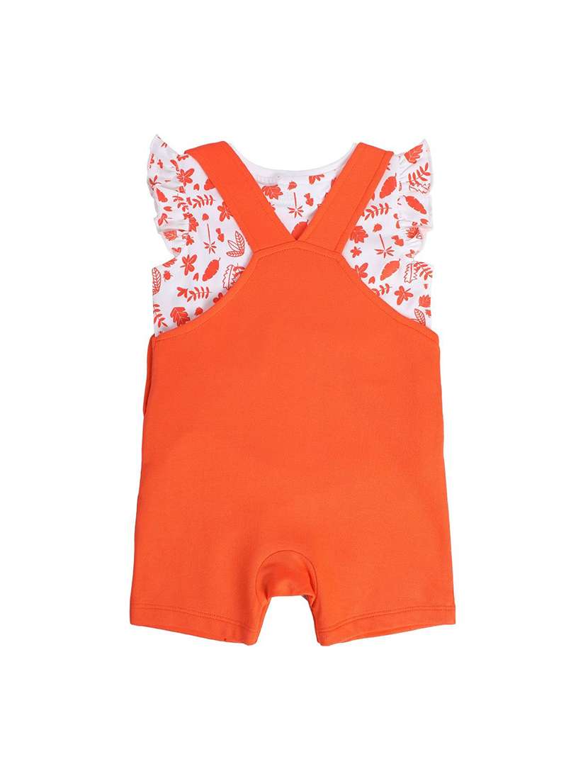 kids printed dungarees with t-shirt - 21187016 -  Standard Image - 1