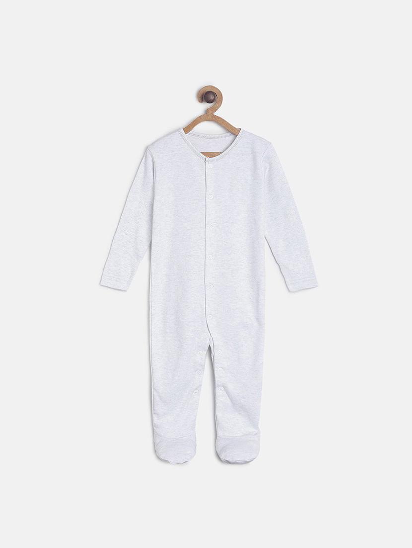 kids round neck solid onesies and rompers set - 21187204 - Standard Image - 1