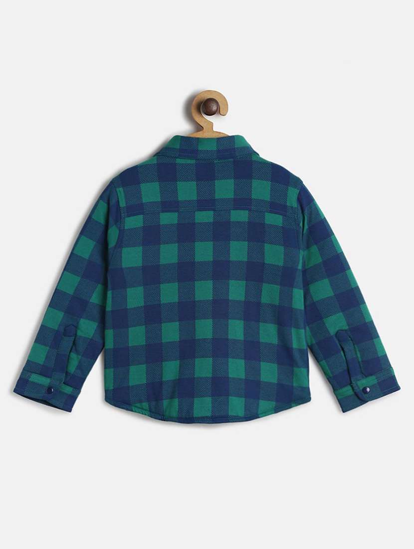 kids checkered cotton blend shirt - 21187981 -  Standard Image - 1