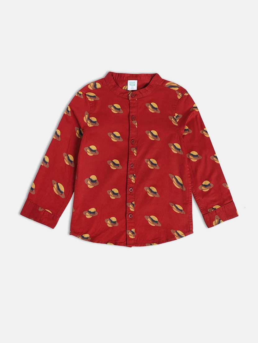 kids printed cotton blend shirt - 21188288 -  Standard Image - 1