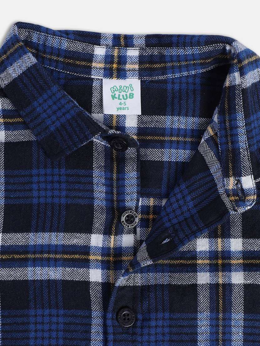 boys checkered long sleeve shackets - 21188295 - Standard Image - 4