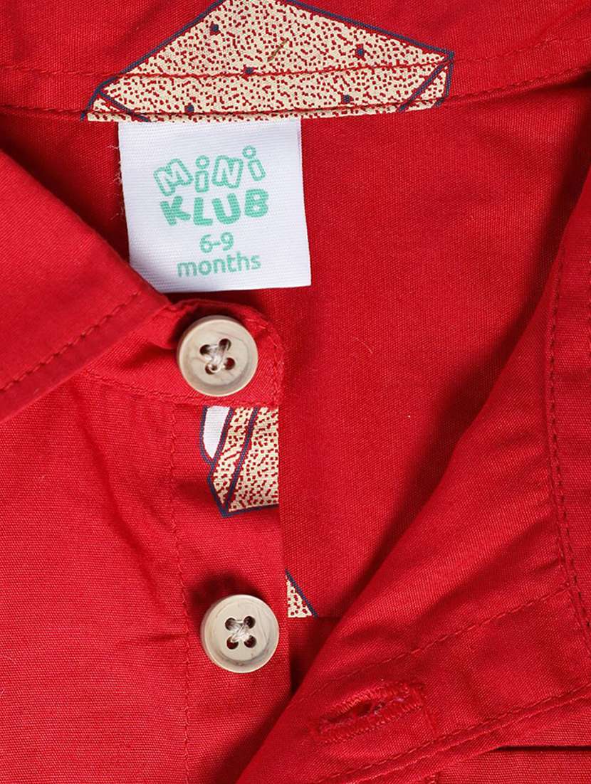 red cotton shirt - 21188308 - Standard Image - 4