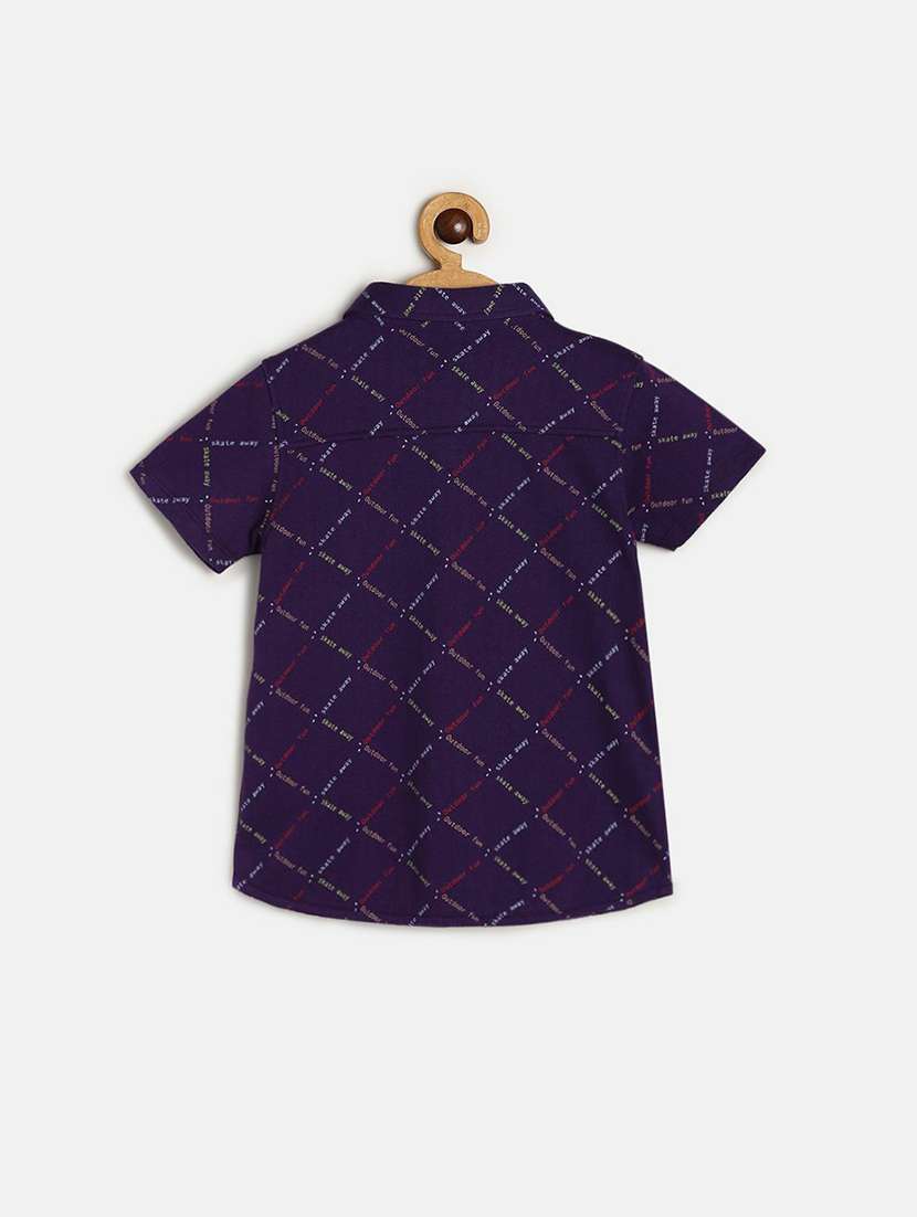 kids printed cotton blend shirt - 21188315 -  Standard Image - 1