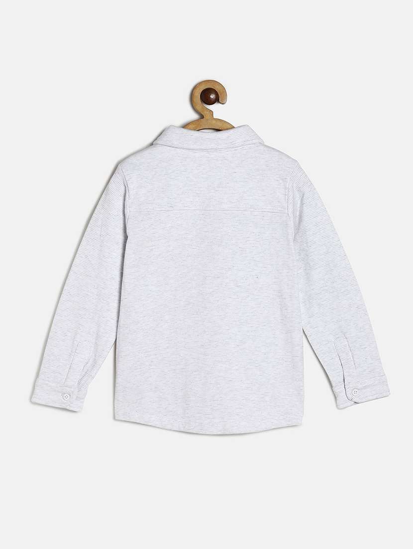 white printed cotton shirt - 21188323 - Standard Image - 1