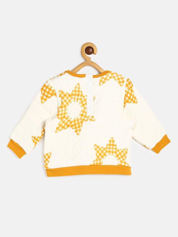 white cotton front print sweatshirt - 21188506 - Standard Image - 1