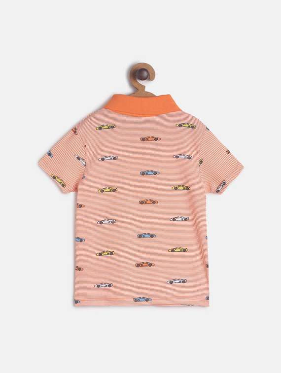 kids polo neck printed t-shirt - 21188803 - Standard Image - 1