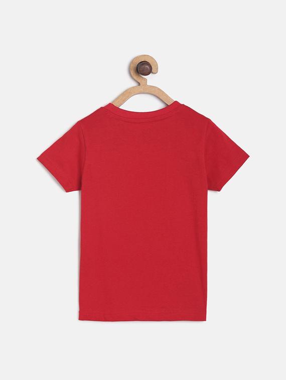 kids round neck typographic printed t-shirt - 21188978 - Standard Image - 1