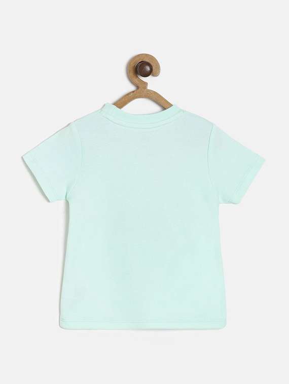 kids round neck typographic printed t-shirt - 21189016 -  Standard Image - 1