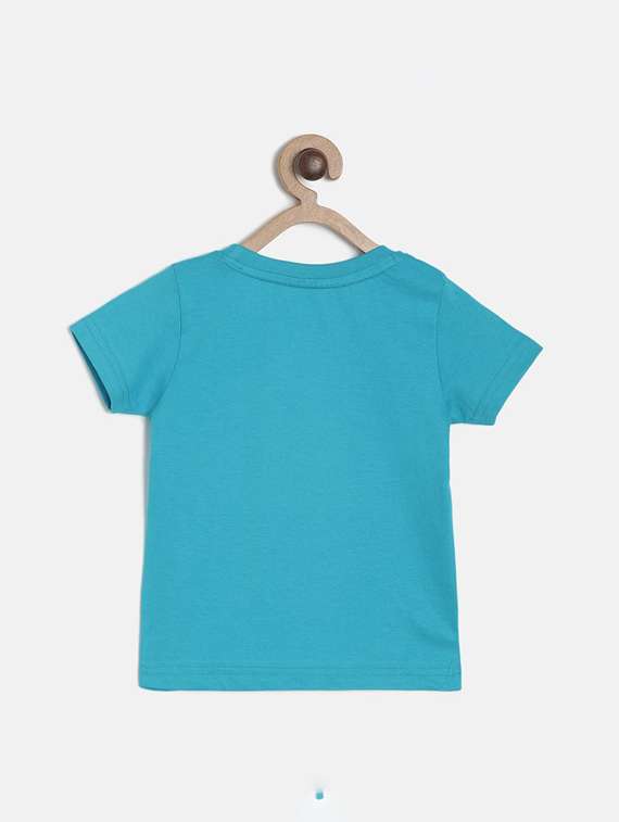 blue cotton tshirt - 21189034 - Standard Image - 4