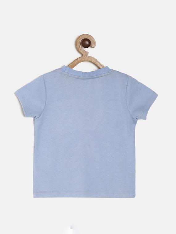 kids round neck typographic printed t-shirt - 21189146 - Standard Image - 1