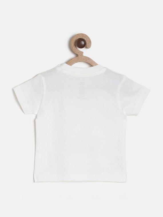 kids front print cotton blend t-shirt - 21189301 -  Standard Image - 1