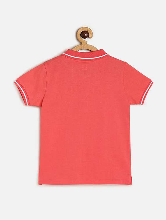 kids polo neck solids t-shirt - 21190127 -  Standard Image - 1