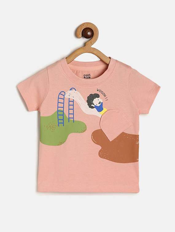 boy's round neck printed t-shirt