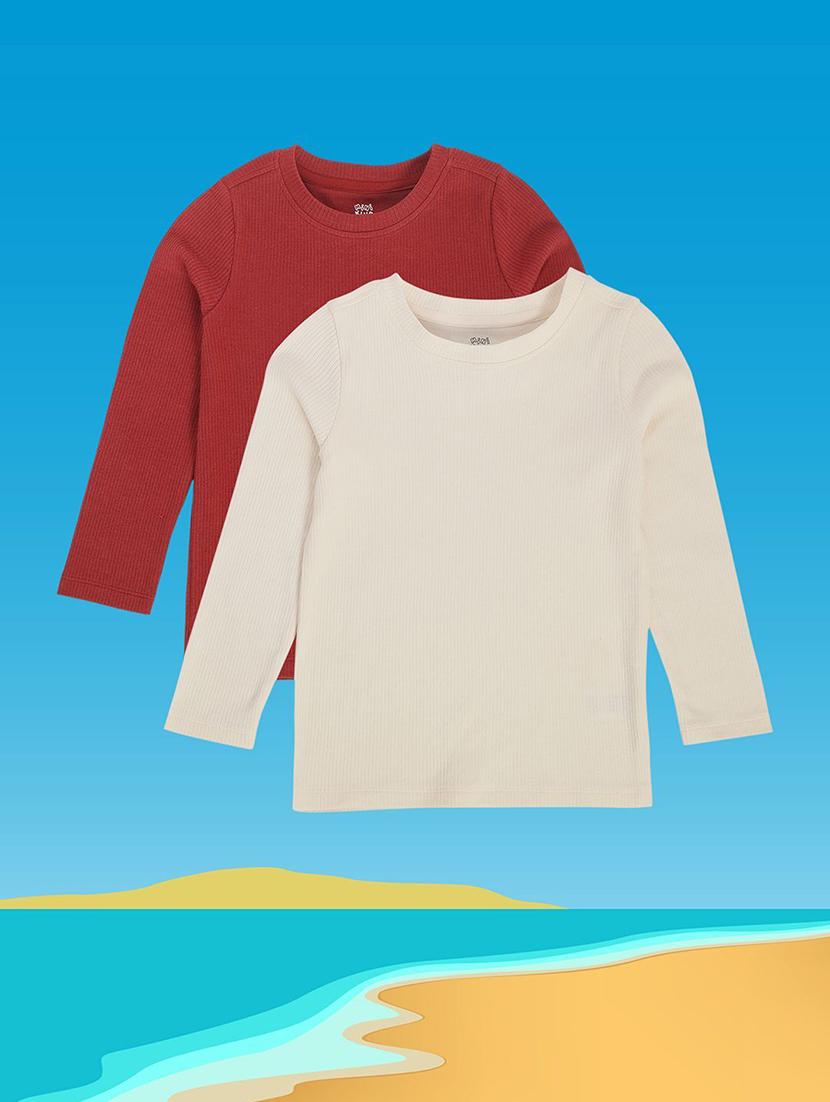 kids pack of 2 cotton t-shirt - 21190452 - Standard Image - 1