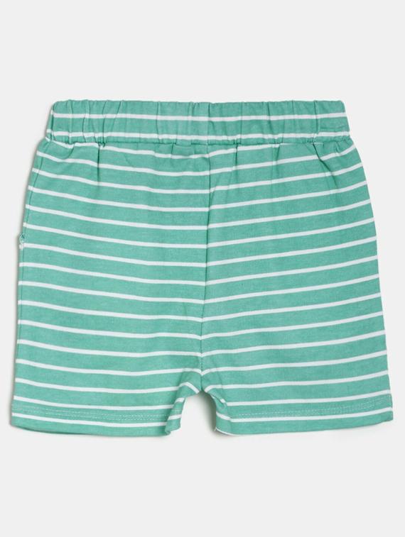 kids striped mid rise shorts - 21191365 - Standard Image - 1
