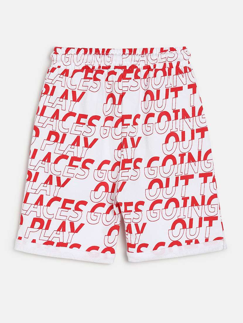boys mid rise cotton shorts  - 21191657 -  Standard Image - 1