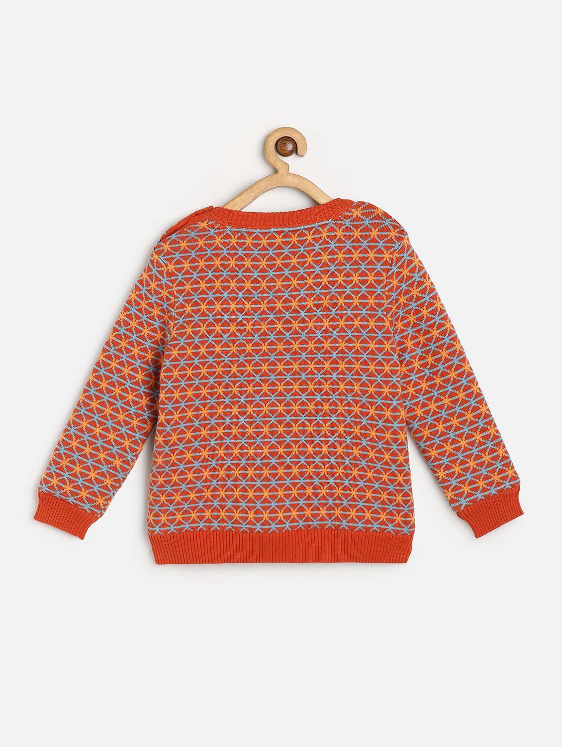 multi colored cotton blend sweater - 21192319 -  Standard Image - 1