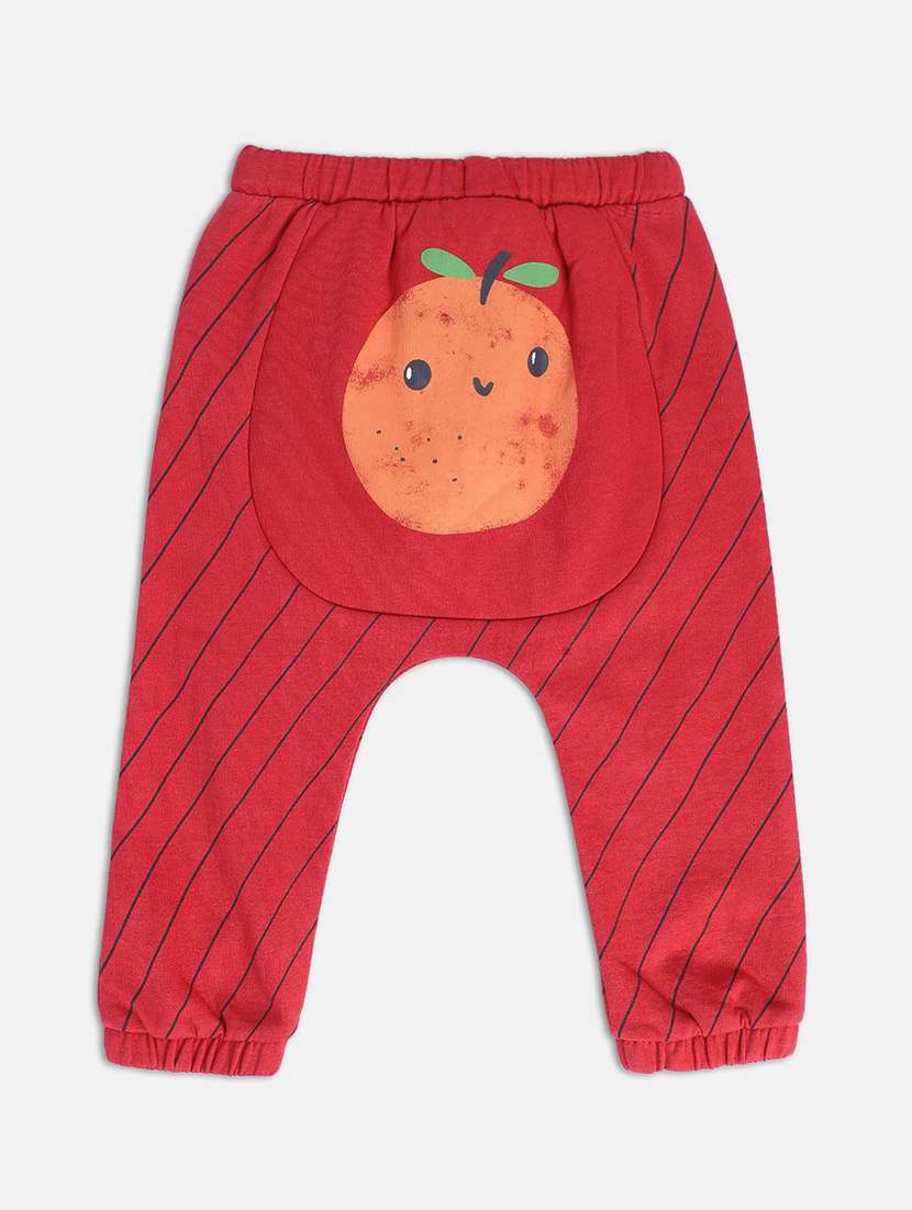 red cotton casual trouser - 21192708 - Standard Image - 1
