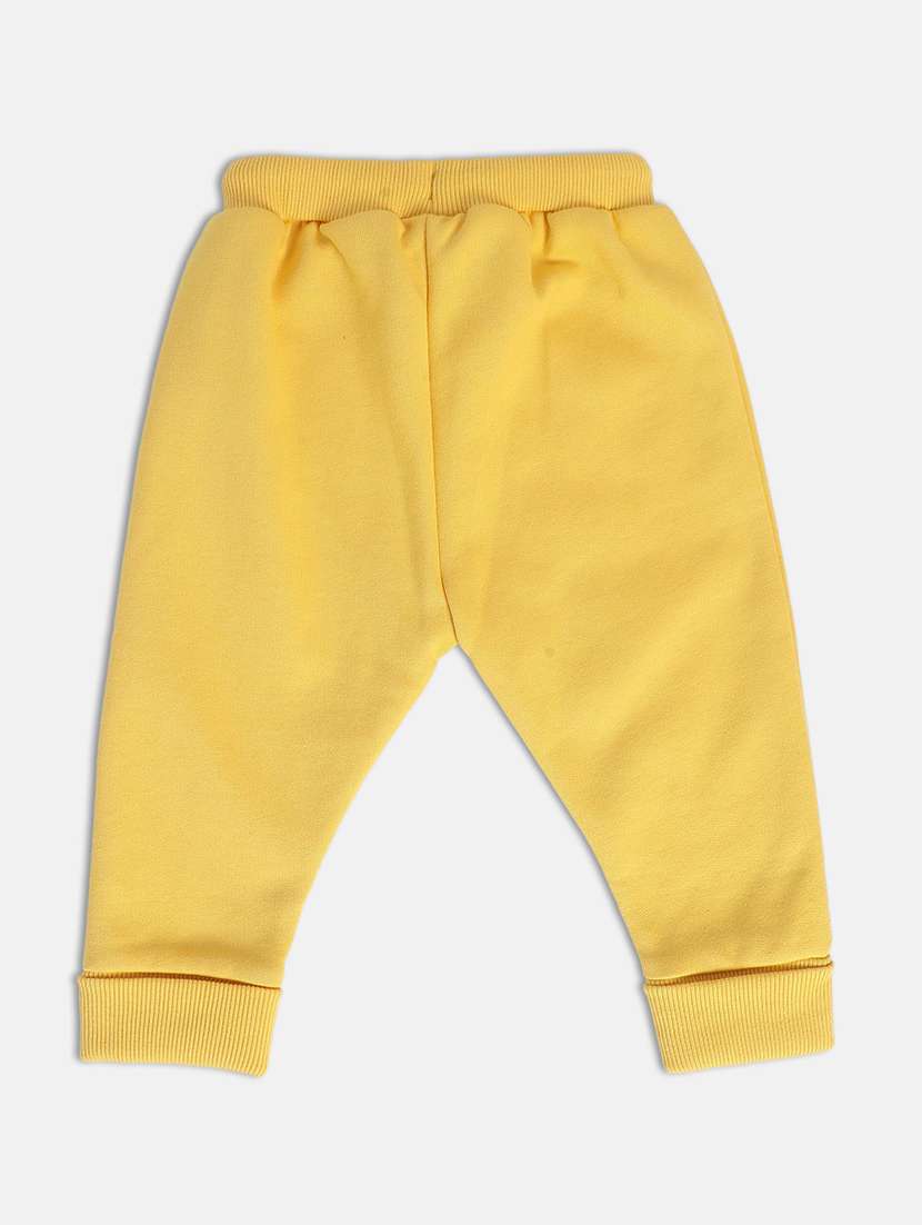 yellow cotton blend joggers trouser - 21192713 - Standard Image - 1